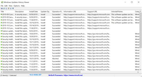 Nirsoft WinUpdatesView 1.20 Download